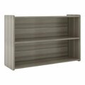 Tot Mate TM2304A.S3322 Shadow Elm Laminate Preschool Storage Shelf - 46'' x 15'' x 30 1/2'' 538TM2304BLA